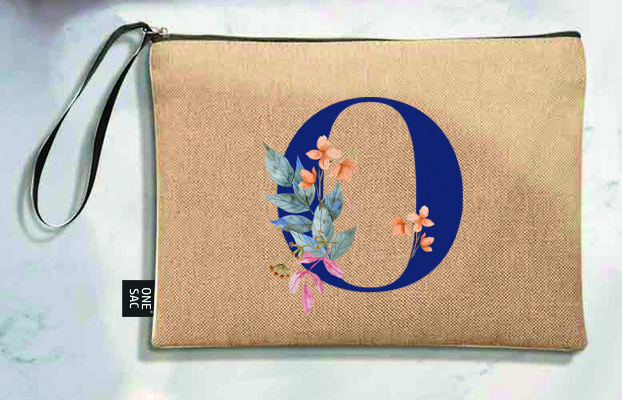 Bolso de mano letra o una pieza (diseño variado) (25×18×1 )